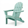 Fauteuil de jardin 82 x 90 x 98 cm en bois turquoise style Adirondack pliant
