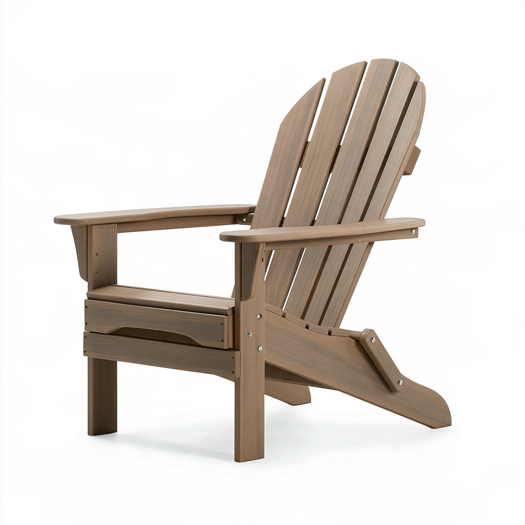Fauteuil Adirondack 82 x 76 x 98 cm en bois brun pour extérieur style détente
