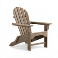 Fauteuil Adirondack 80 x 90 x 95 cm en plastique aspect bois brun pour extérieur style classique